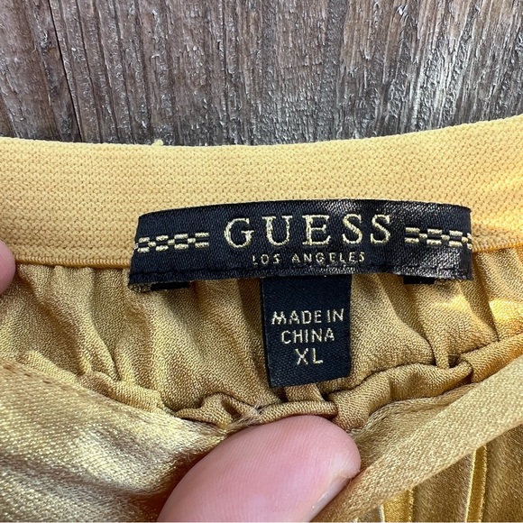 Guess Sunlit Yellow A-Line Skirt - Picture 3 of 5